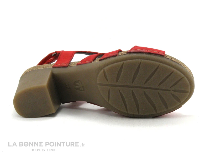Jungla 8005 - Nu-pieds Femme En Cuir Rouge A Talon Haut – Image 7
