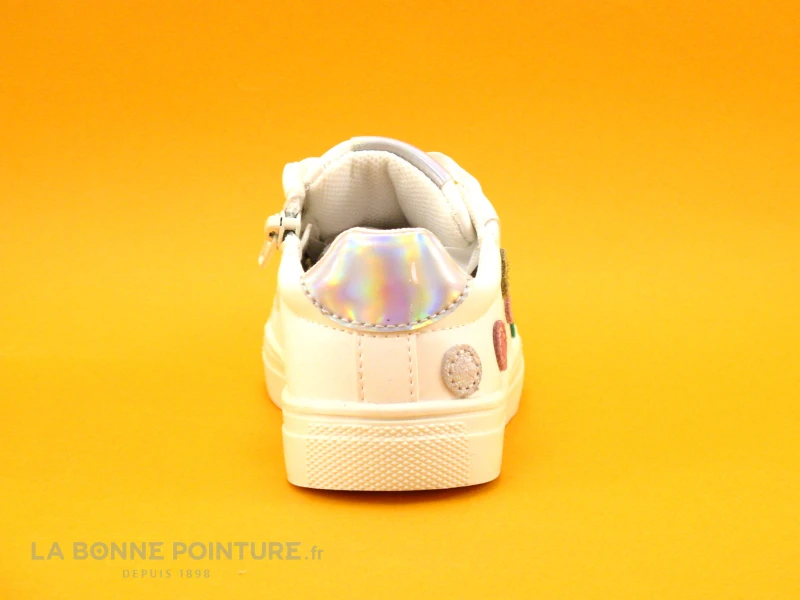 Kouki By Bopy GUICHOU Blanc - Pois Multicolores - Baskets Fille – Image 3