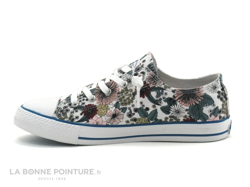 Dockers 48KM607 - Blanc Et Fleuri - Basket Toile F – Image 3