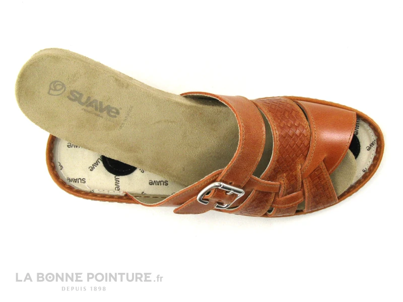 Suave MYKONOS 14510ET Carrot - Mule Confort Femme Cuir Orange – Image 4