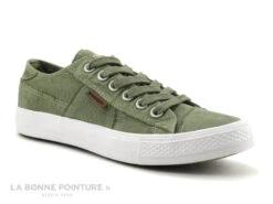 Dockers 40TH201 Kaki - Basket Toile Femme Vert Kaki