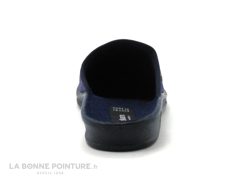 Airplum FABRICE Marine - Rayures Rouges - Pantoufle Mule Homme – Image 3