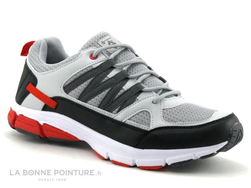 Streeter ABIUM Gris Rouge Noir - Basket Sport Homme – Image 5