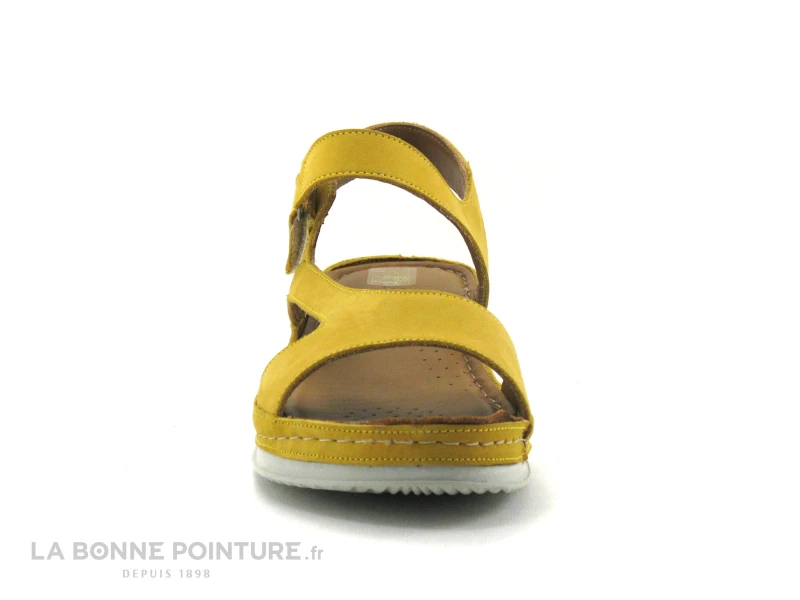 Pedro Torres 3094 Kayisi Nubuck - Sandale Femme Cuir Jaune – Image 2