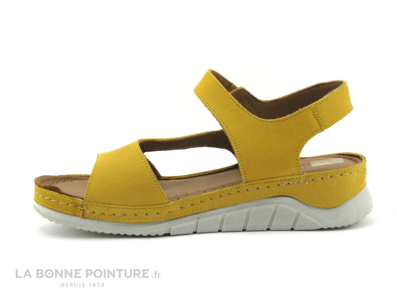 Pedro Torres 3094 Kayisi Nubuck - Sandale Femme Cuir Jaune – Image 3