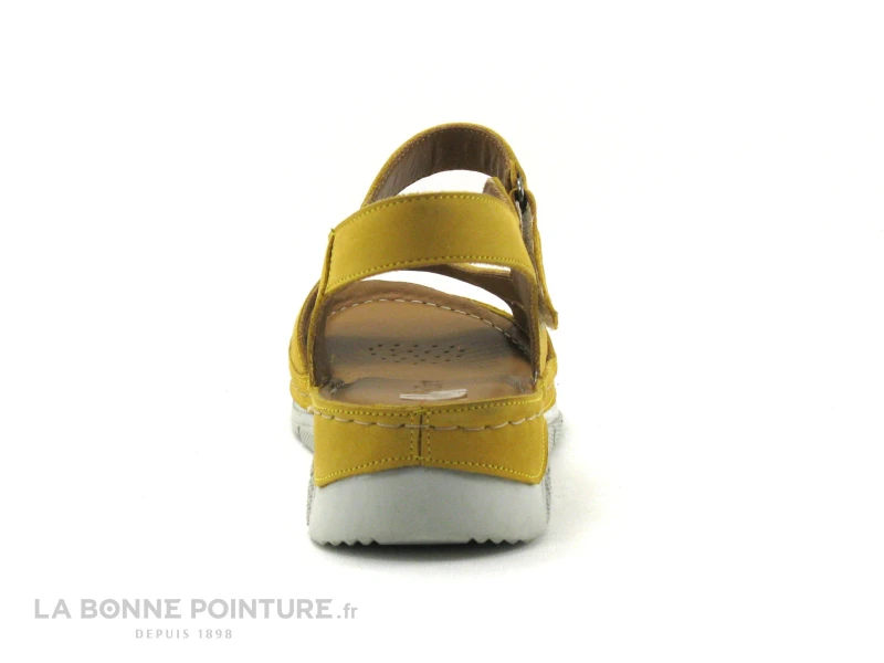 Pedro Torres 3094 Kayisi Nubuck - Sandale Femme Cuir Jaune – Image 4