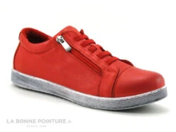 Andrea Conti 0061715 021 - Basket Femme Cuir Rouge