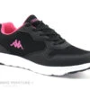 Kappa LOGO DELVIS Kid Black Fuchsia - Basket Sport Fille