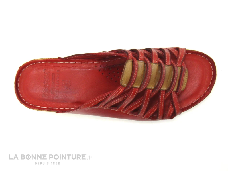 Karyoka DADOU Rouge - Mule Compensee Femme – Image 3