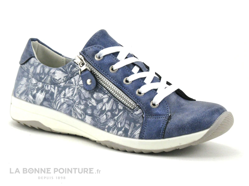 Topway B835570 Blue - Baskets Femme Bleu Jeans Avec Zip Et Lacet – Image 5