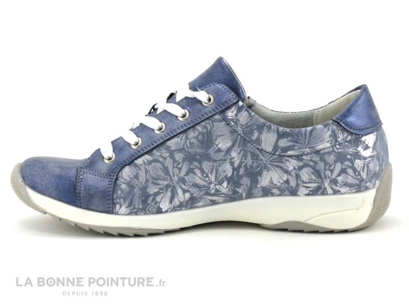 Topway B835570 Blue - Baskets Femme Bleu Jeans Avec Zip Et Lacet – Image 2