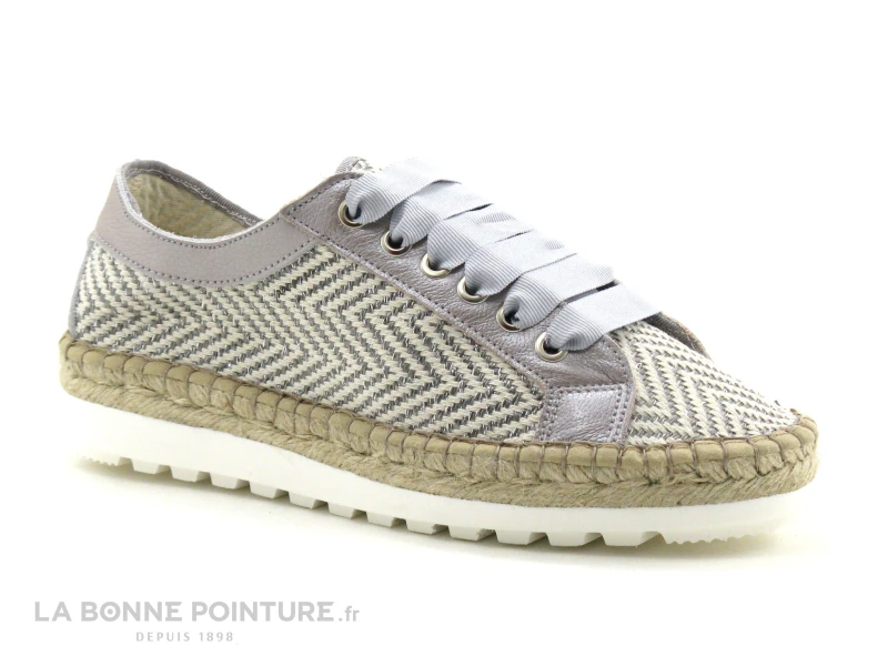 Fabiolas E118220 Gris Beige Rose Metal - Basket Espadrille – Image 5