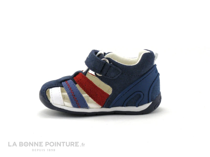 Geox EACH B50BB - Navy Red - Sandale Montante BEBE – Image 3