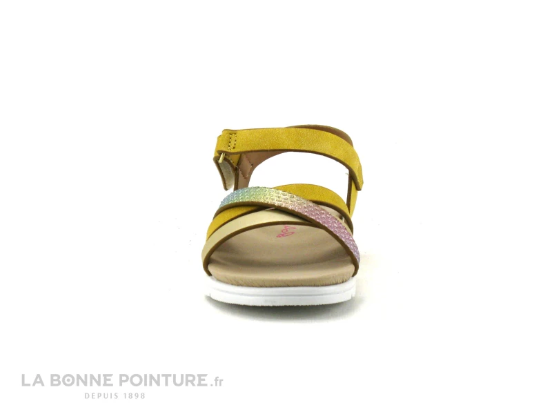Wipop YADAK Jaune Or Multicolore - Sandale Fille Avec Scratch – Image 2