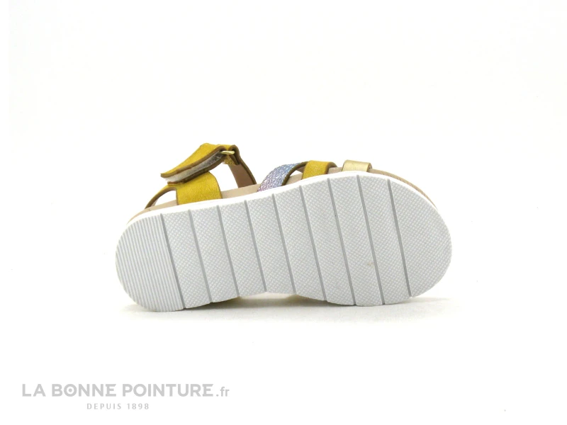 Wipop YADAK Jaune Or Multicolore - Sandale Fille Avec Scratch – Image 5