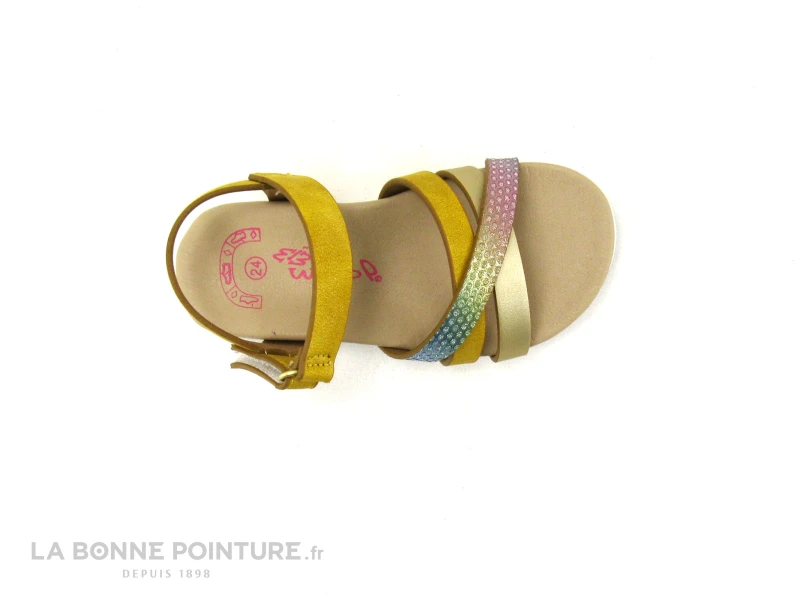 Wipop YADAK Jaune Or Multicolore - Sandale Fille Avec Scratch – Image 4