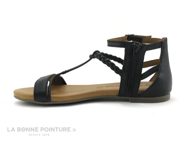 Tamaris 1-28043-26 007 Black Uni - Sandale Plate Femme – Image 3