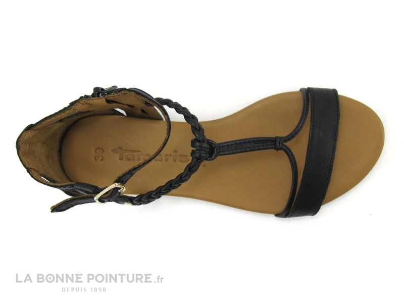 Tamaris 1-28043-26 007 Black Uni - Sandale Plate Femme – Image 6