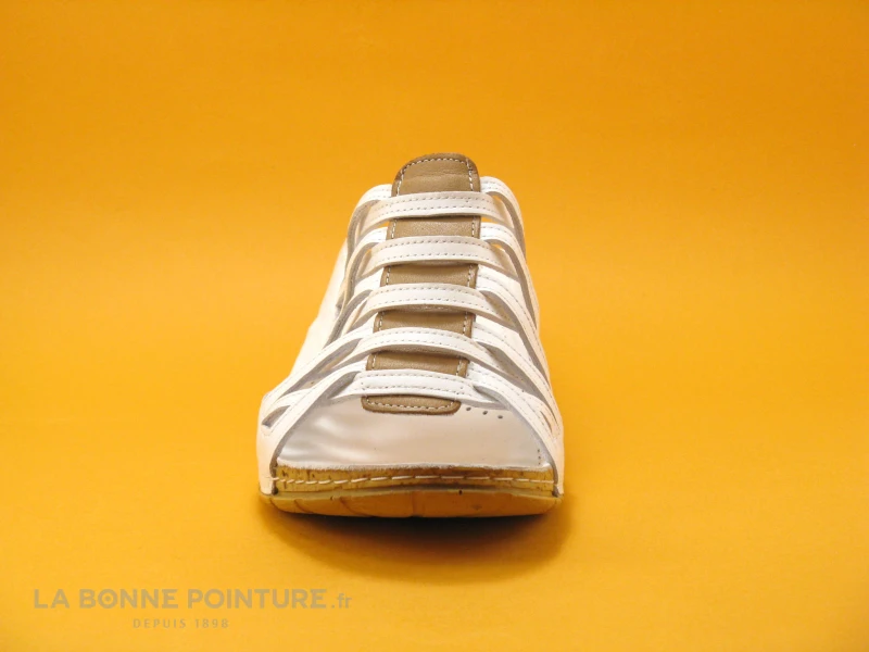 Karyoka DADOU Blanc - Mule Femme - Talon Compense – Image 2