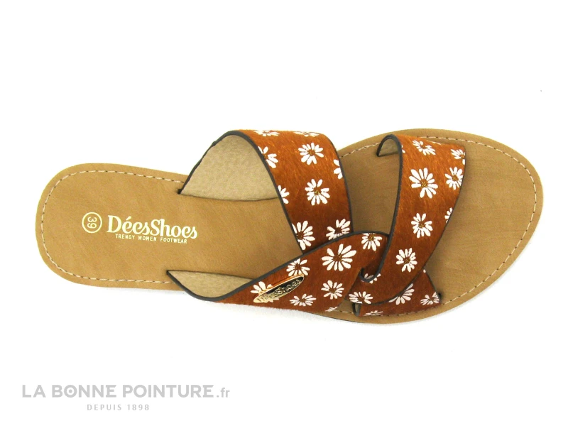Dees Shoes MIAJA Orange - Fleurs - Mule Plate Femme – Image 3